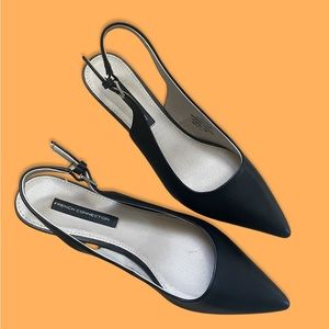 Cute sleek black small heel to dress up any wardrobe!